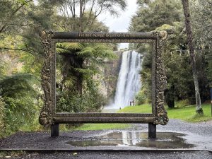 A waterfall we visited along the way